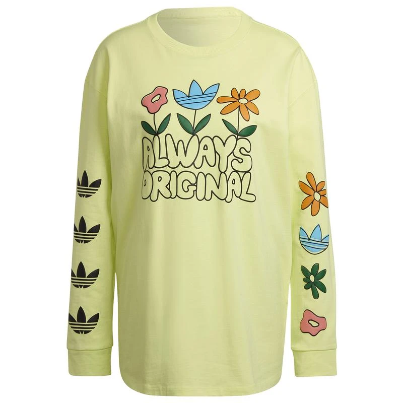 商品Adidas|adidas Originals Graphic Long Sleeve T-Shirt - Women's,价格¥225,第5张图片详细描述