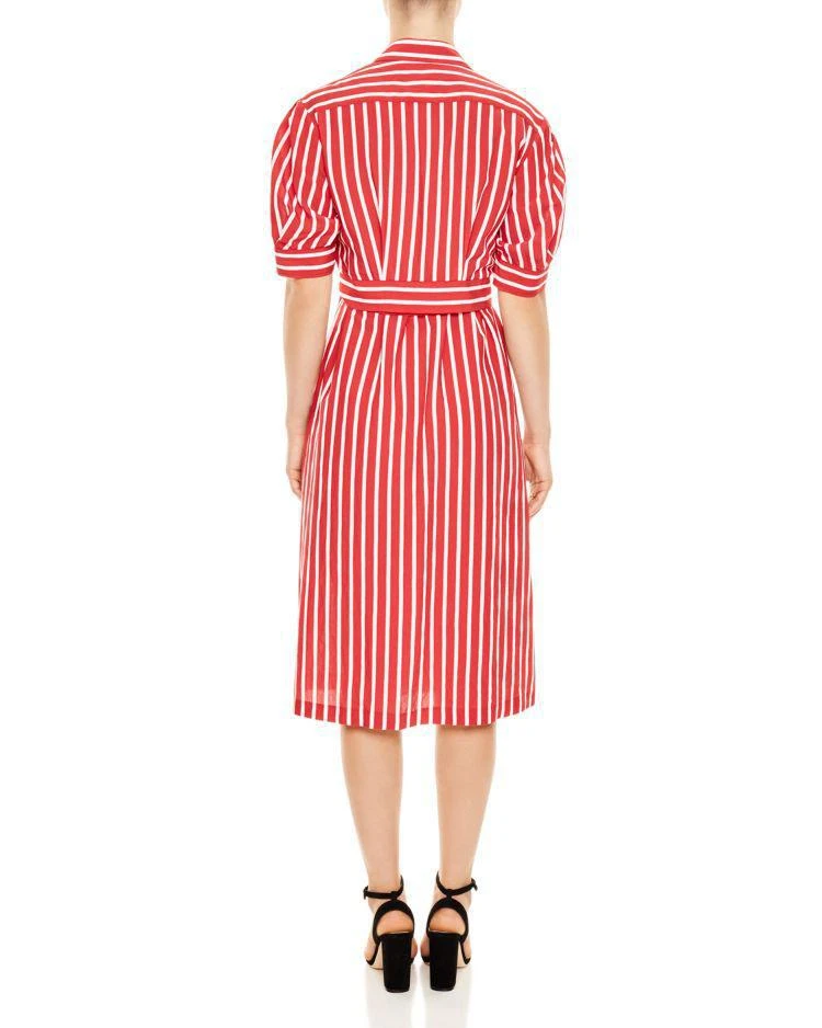 商品Sandro|Loreta Belted Striped Midi Dress ,价格¥1474,第2张图片详细描述