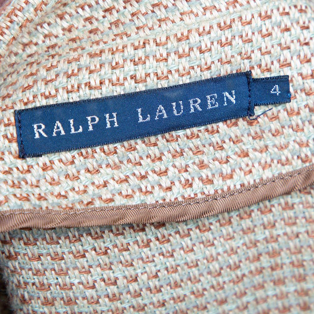 Ralph Lauren Cream Linen & Wool Textured Blazer S商品第5张图片规格展示