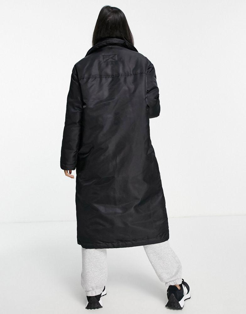 Topshop sporty car coat in black商品第4张图片规格展示