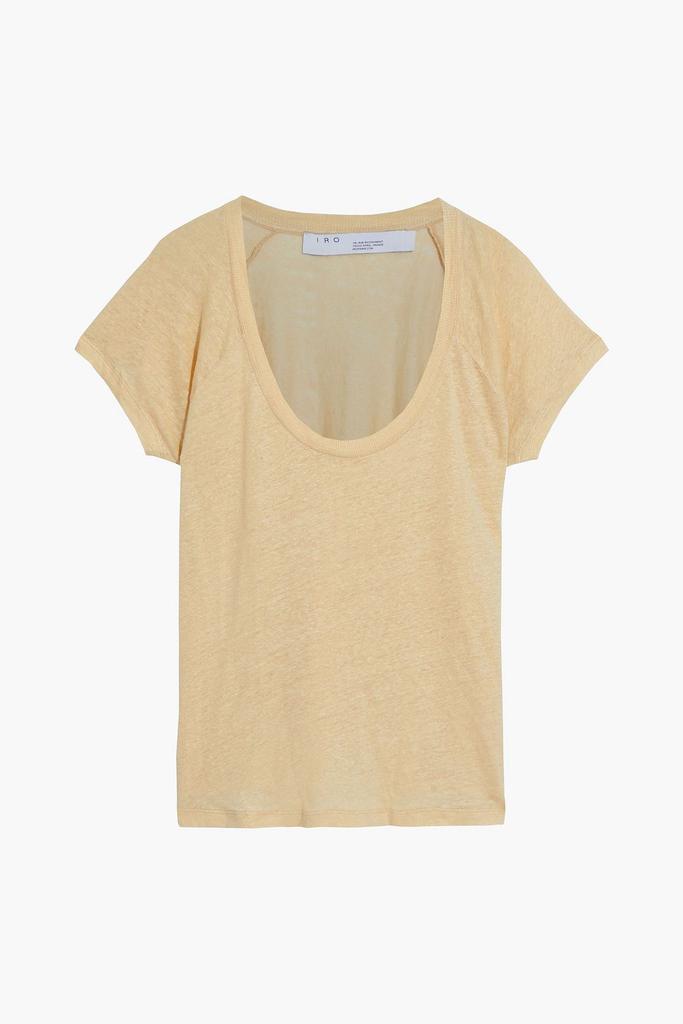 商品IRO|Holsen slub linen-jersey T-shirt,价格¥371,第1张图片