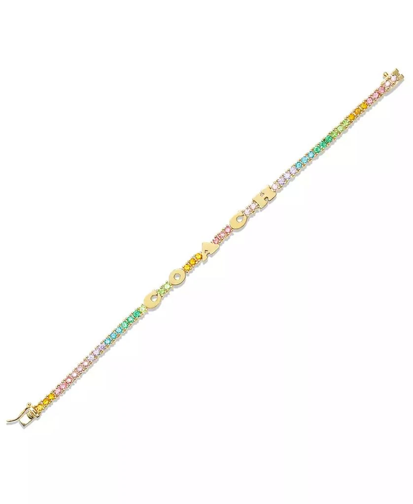 商品Coach|Cubic Zirconia Signature Logo Tennis Bracelet,价格¥1384,第3张图片详细描述