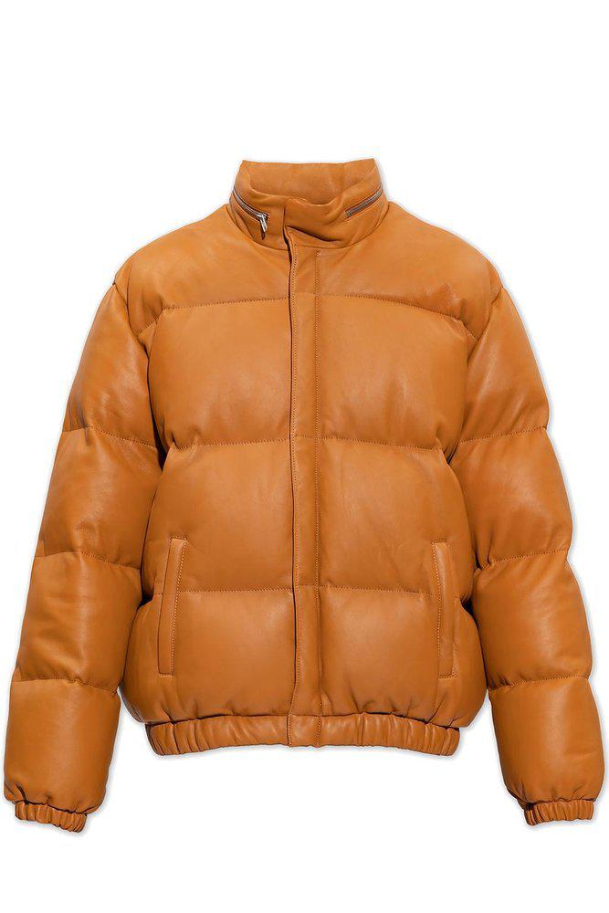 Kenzo Boxy Leather Puffer Jacket商品第1张图片规格展示