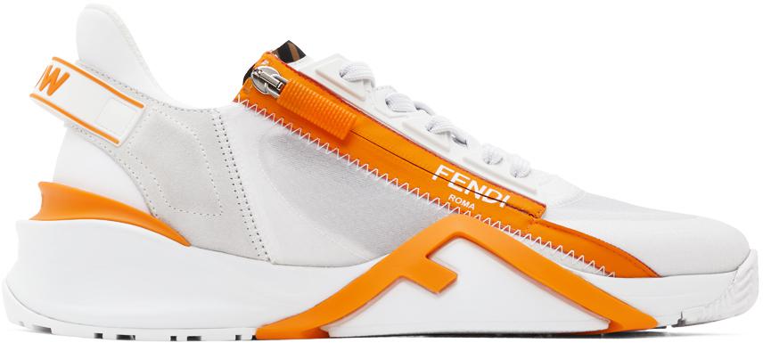 White 'Fendi Flow' Sneakers商品第1张图片规格展示