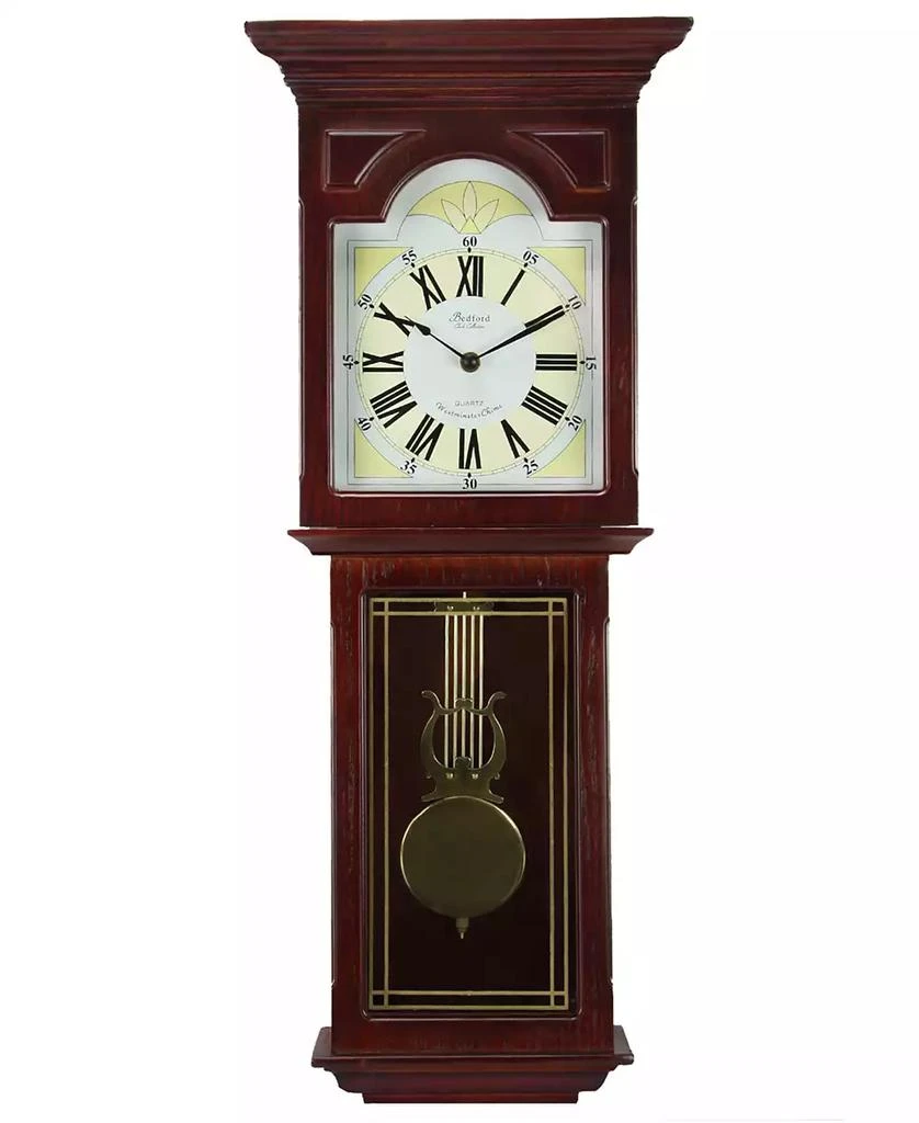商品Bedford|Clock Collection 23" Wall Clock with Pendulum and Chime,价格¥1364,第1张图片