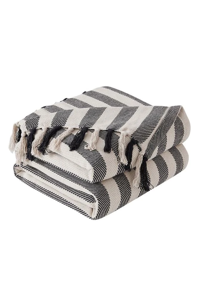 商品SOUTHSHORE FINE LINENS|Striped Cotton Luxury Blanket,价格¥341,第2张图片详细描述