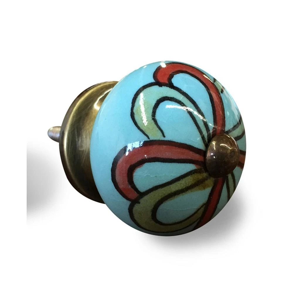 商品KNOB-IT|Handpainted Ceramic Knob Set of 8,价格¥313,第3张图片详细描述