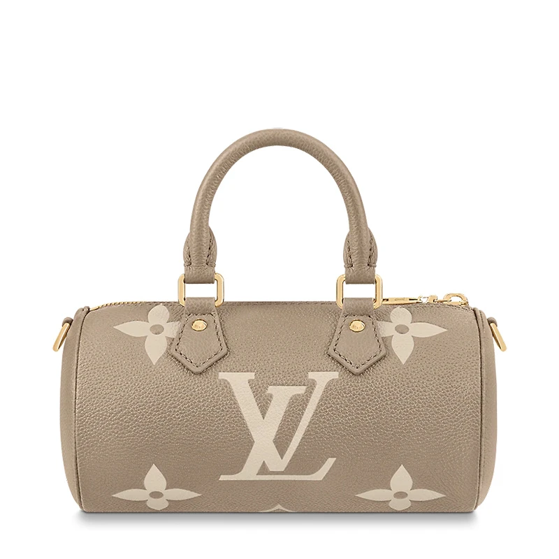 预售十天 Louis Vuitton/路易威登 22春夏新款PAPILLON BB系列 小号 巴比龙 女士大象灰/奶白色 双色老花压纹 粒面牛皮 单肩斜跨手提包 M46031 商品