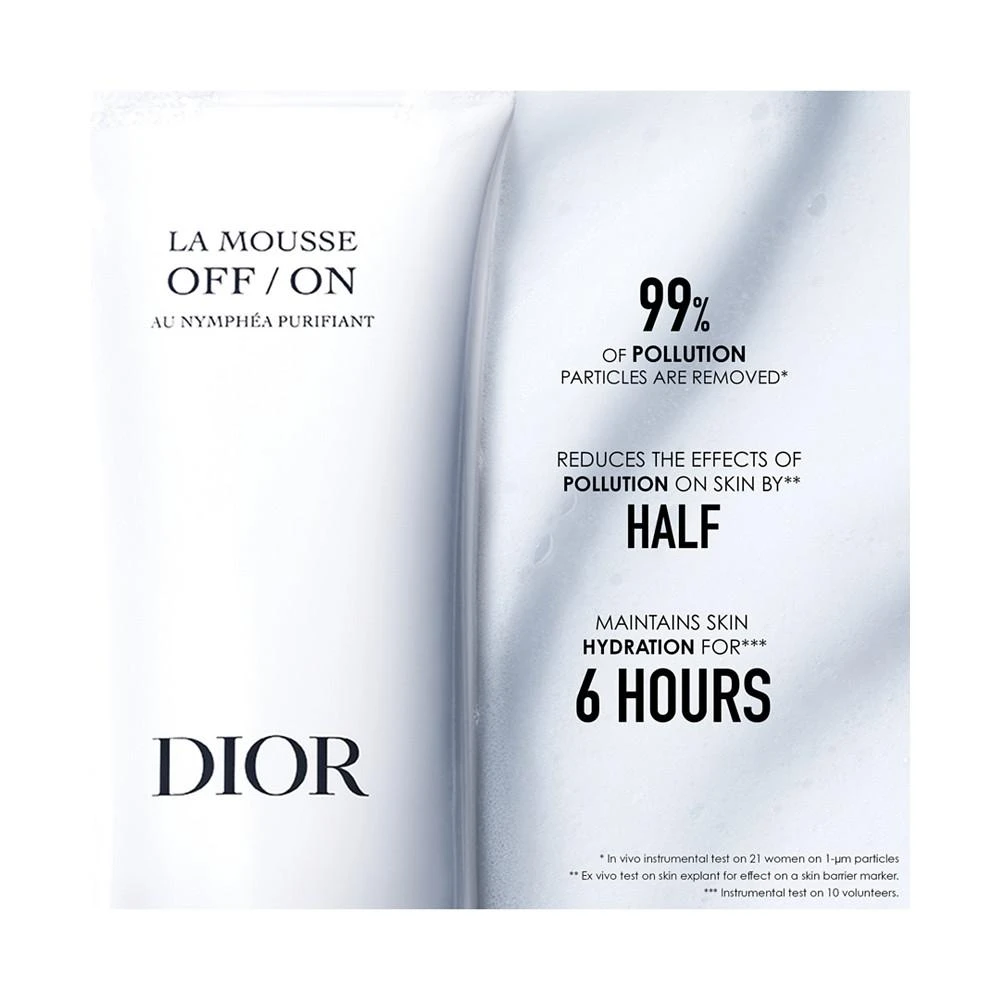 商品Dior|La Mousse OFF/ON Foaming Face Cleanser, 5 oz.,价格¥382,第4张图片详细描述