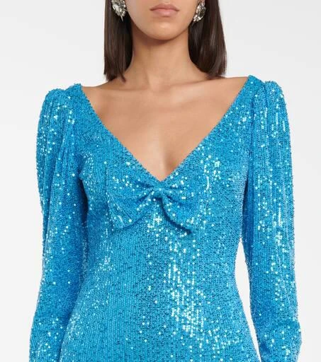 商品CAROLINE CONSTAS|Taylor sequin-embellished mini dress,价格¥1599,第4张图片详细描述