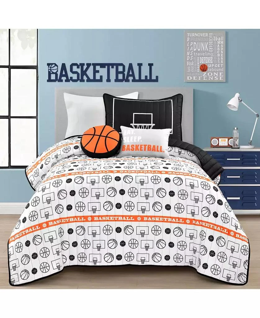 商品Macy's|Kids Basketball Game 4-Pc. Quilt Set,价格¥1022,第3张图片详细描述