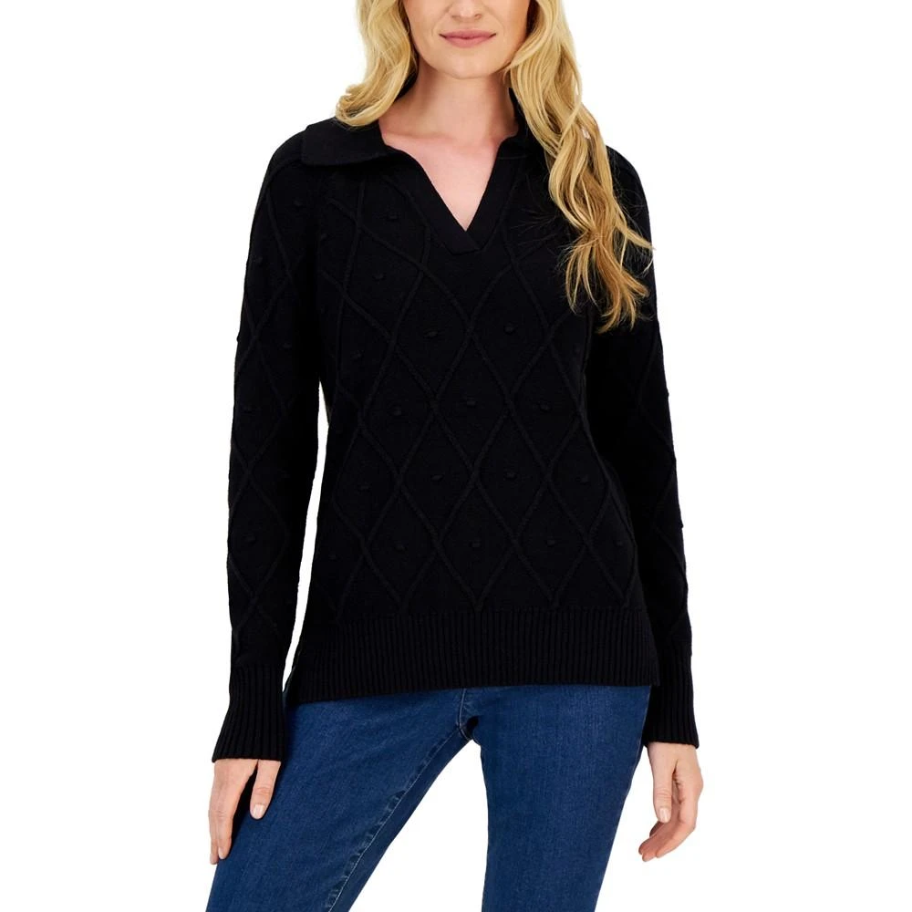 商品Charter Club|Women's Long Sleeve Sweater, Created for Macy's,价格¥154,第1张图片