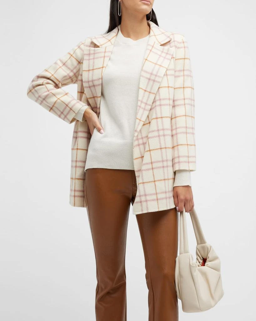 商品Theory|Clairene Open-Front Wool-Blend Plaid Jacket,价格¥1877,第1张图片