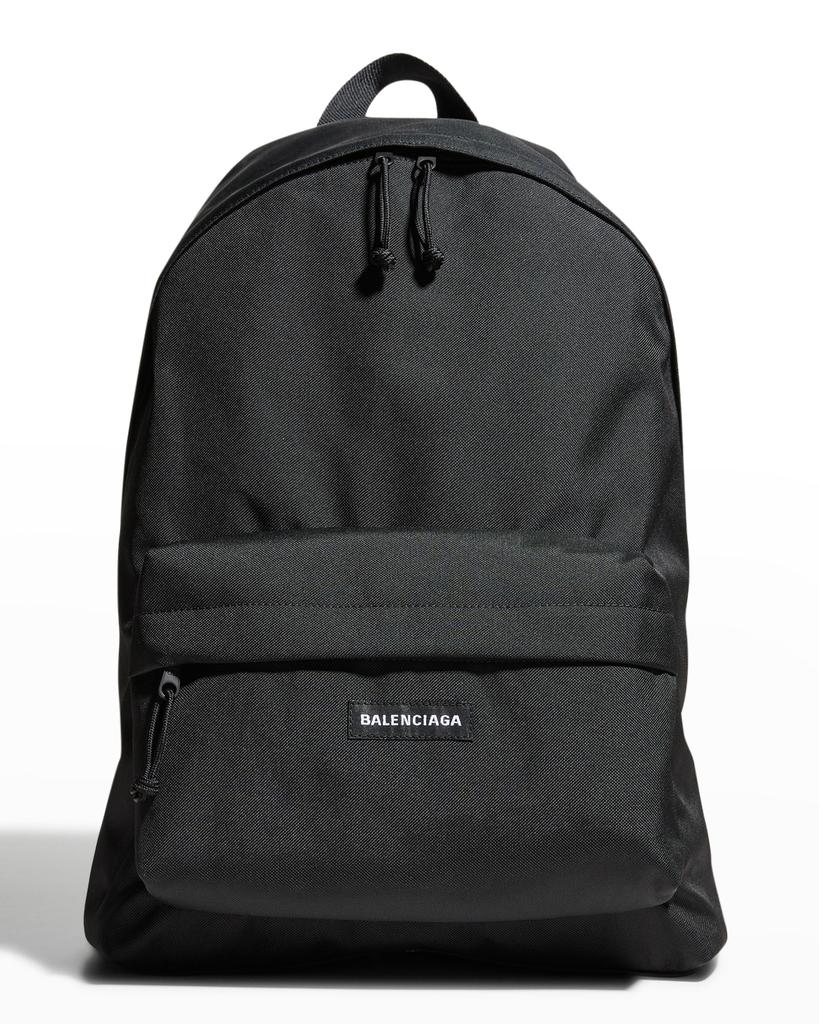 Men's Nylon-Canvas Logo Backpack商品第1张图片规格展示