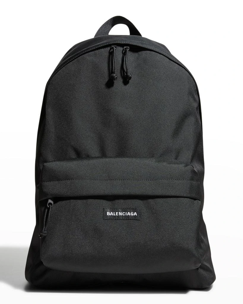 商品Balenciaga|Men's Nylon-Canvas Logo Backpack,价格¥8103,第1张图片