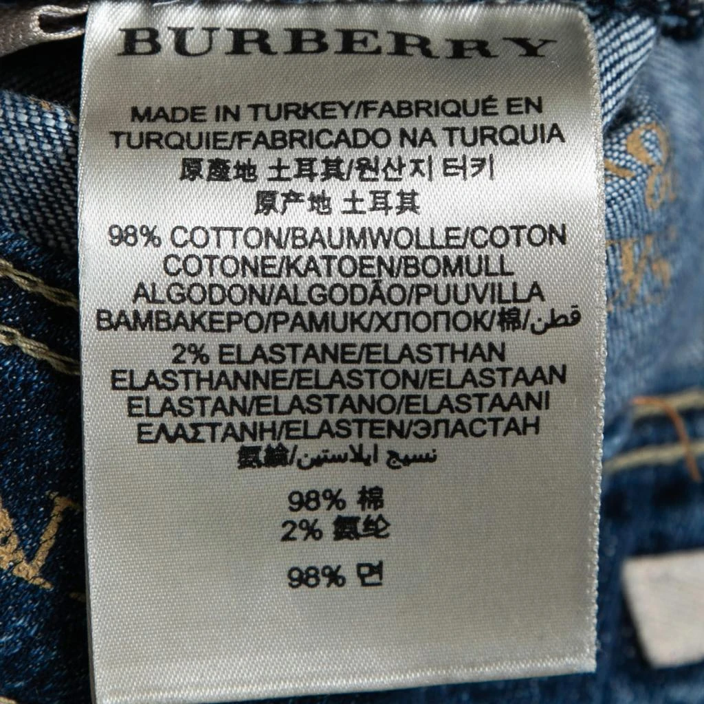 商品[二手商品] Burberry|Burberry Brit Blue Denim Skinny Leg Jeans S,价格¥808,第5张图片详细描述