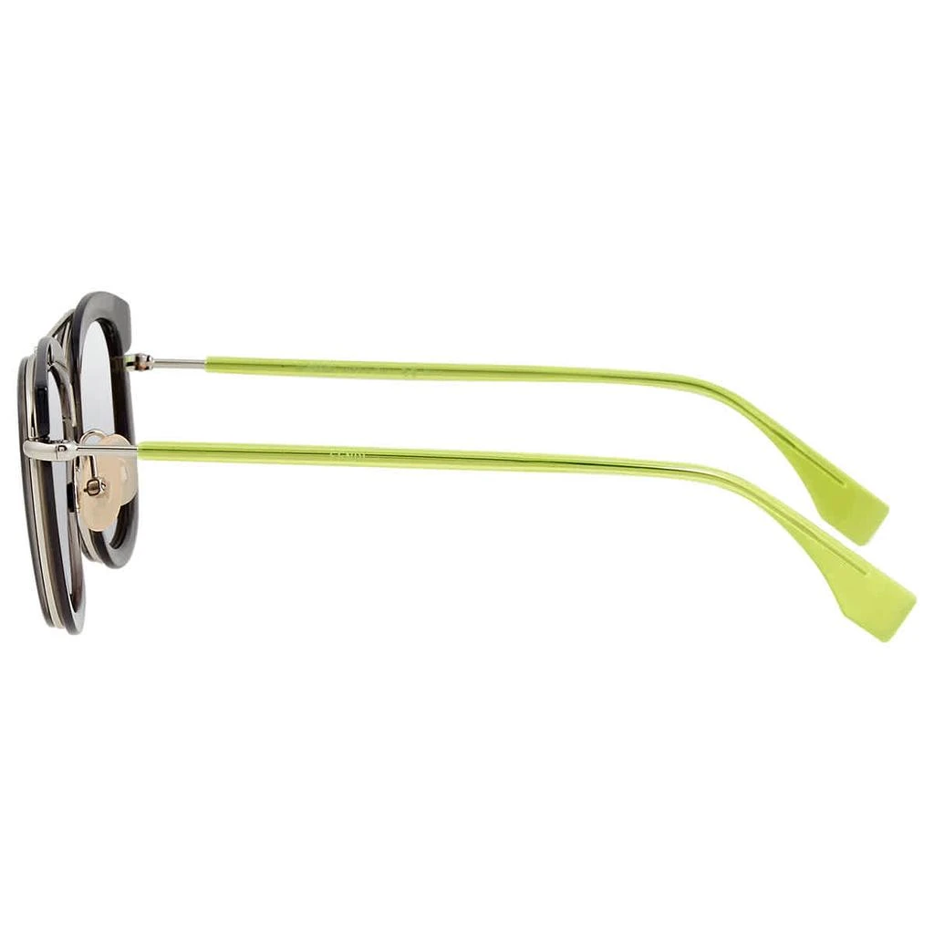 商品Fendi|Fendi Silver Mirror Aviator Mens Sunglasses FF M0060/S KB7 49,价格¥571,第3张图片详细描述