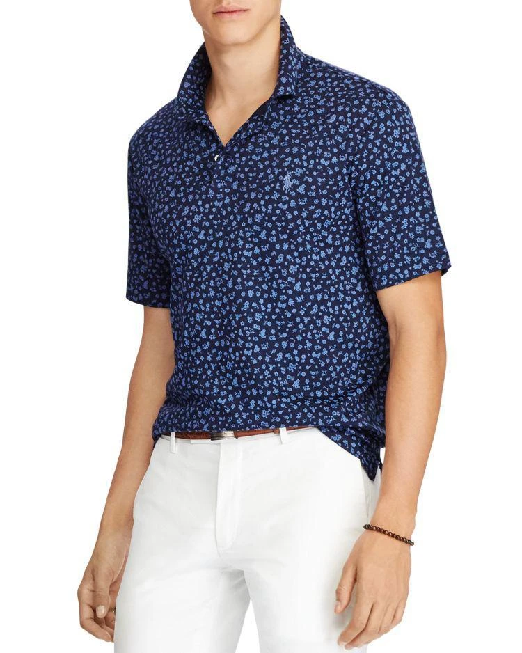 商品Ralph Lauren|Floral Classic Fit Soft-Touch Short Sleeve Polo Shirt,价格¥373,第1张图片