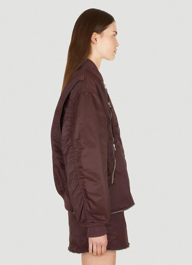 商品Helmut Lang|Bomber Jacket in Burgundy,价格¥3277,第3张图片详细描述