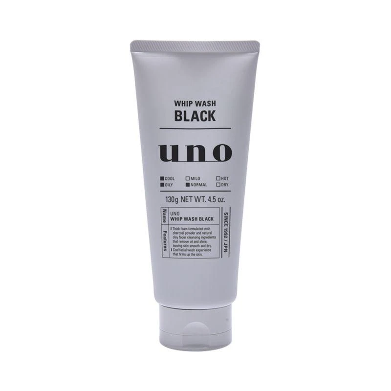 商品UNO|日本直邮SHISEIDO  UNO吾诺新款黑炭清爽洗面奶控油清爽型,价格¥87,第3张图片详细描述