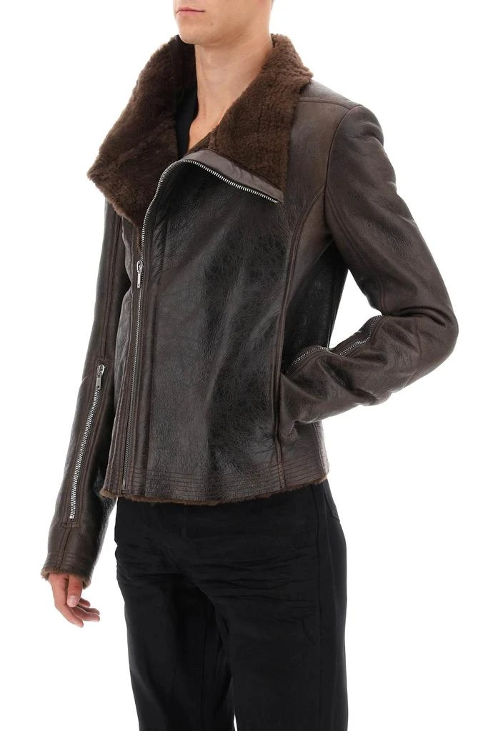 商品Rick Owens|'bauhaus' shearling biker jacket,价格¥10111,第4张图片详细描述