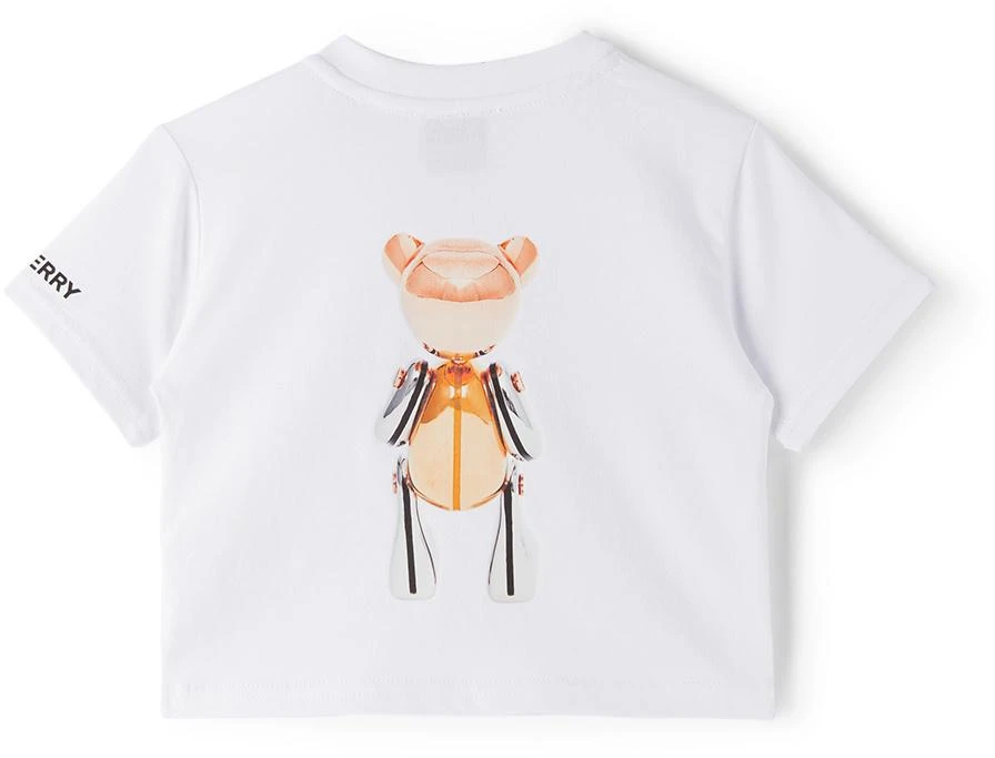 商品Burberry|白色 Thomas Bear Print 婴儿 T 恤,价格¥1499,第2张图片详细描述