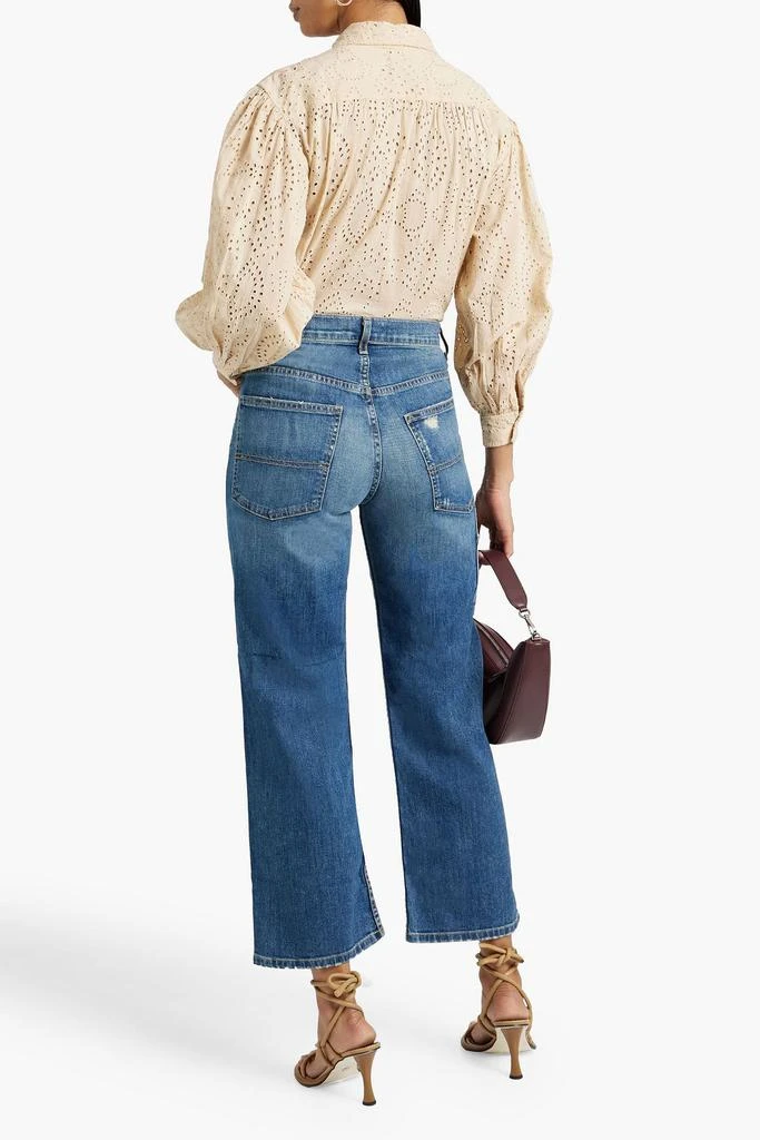 商品Nili Lotan|Violette distressed high-rise straight-leg jeans,价格¥1827,第3张图片详细描述