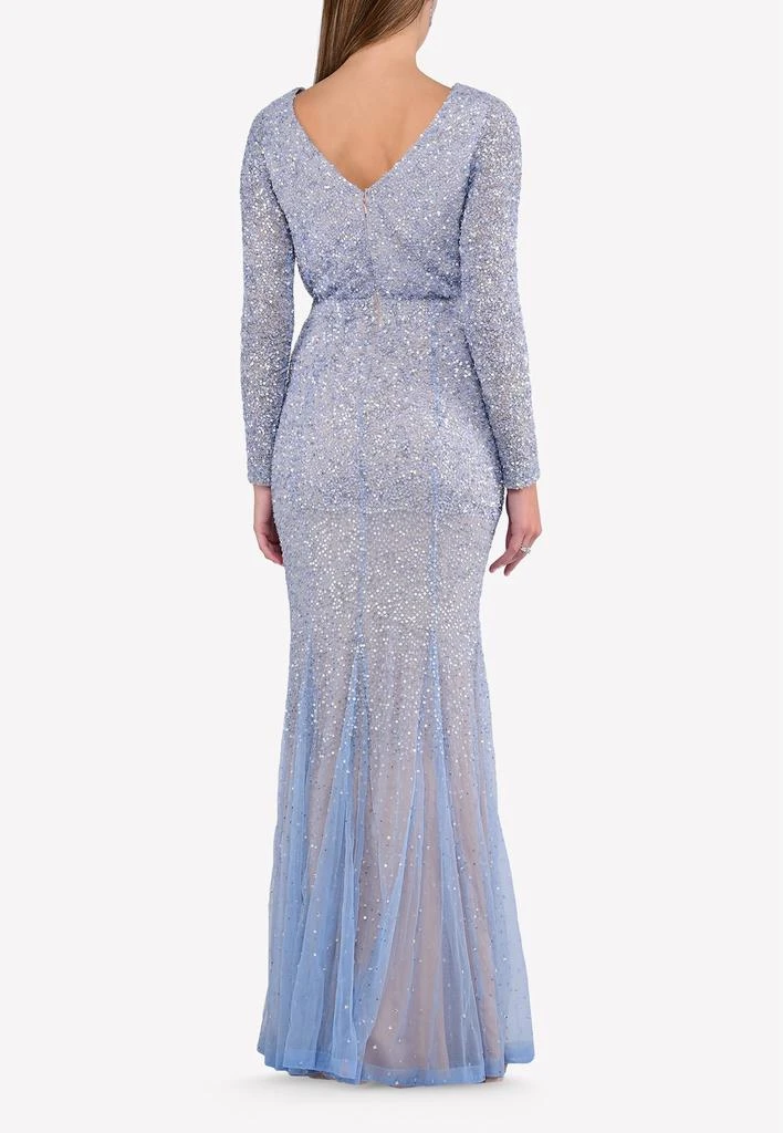 商品RACHEL GILBERT|Viera Embellished Floor-Length Gown,价格¥10436,第4张图片详细描述