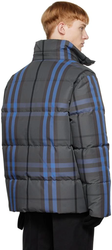 商品Burberry|Gray Check Reversible Down Jacket,价格¥11850,第3张图片详细描述