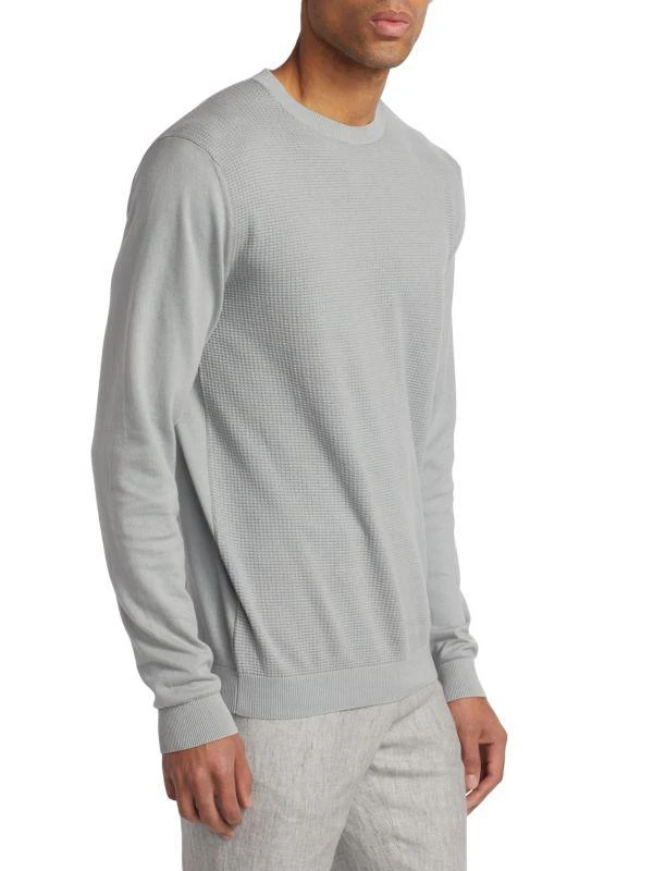 商品Saks Fifth Avenue|Micro Grid Cotton Sweater,价格¥263,第3张图片详细描述