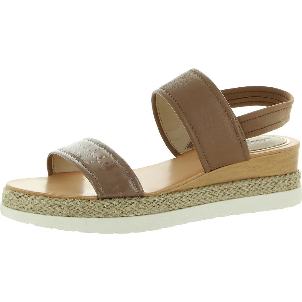 商品Kenneth Cole|Kenneth Cole New York Womens Jules Simple Leather Slingback Wedge Sandals,价格¥160,第1张图片