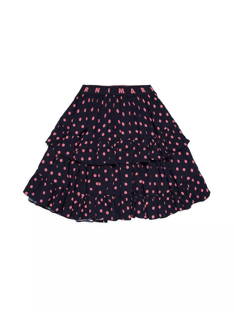 商品Marni|Little Girl's & Girl's Polka Dot Ruffle Skirt,价格¥565,第3张图片详细描述