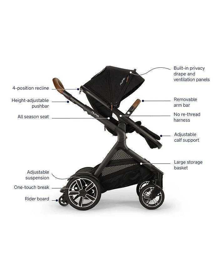 商品Nuna|DEMI™ Next Stroller + Ride Along Board,价格¥8194,第3张图片详细描述