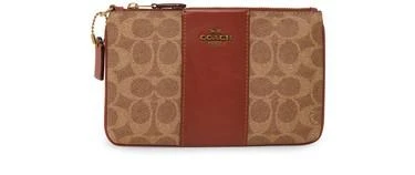 商品Coach|独家帆布色块小号手拿包,价格¥757,第1张图片