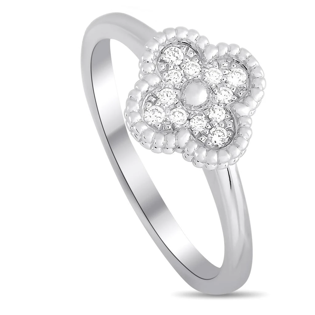 商品[二手商品] Van Cleef & Arpels|Van Cleef & Arpels Sweet Alhambra 18K White Gold Diamond Ring,价格¥24416,第1张图片
