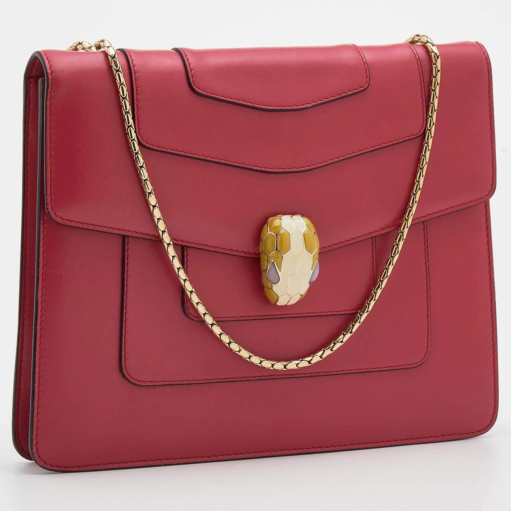 商品[二手商品] BVLGARI|Bvlgari Pink Leather Medium Serpenti Forever Shoulder Bag,价格¥9319,第3张图片详细描述