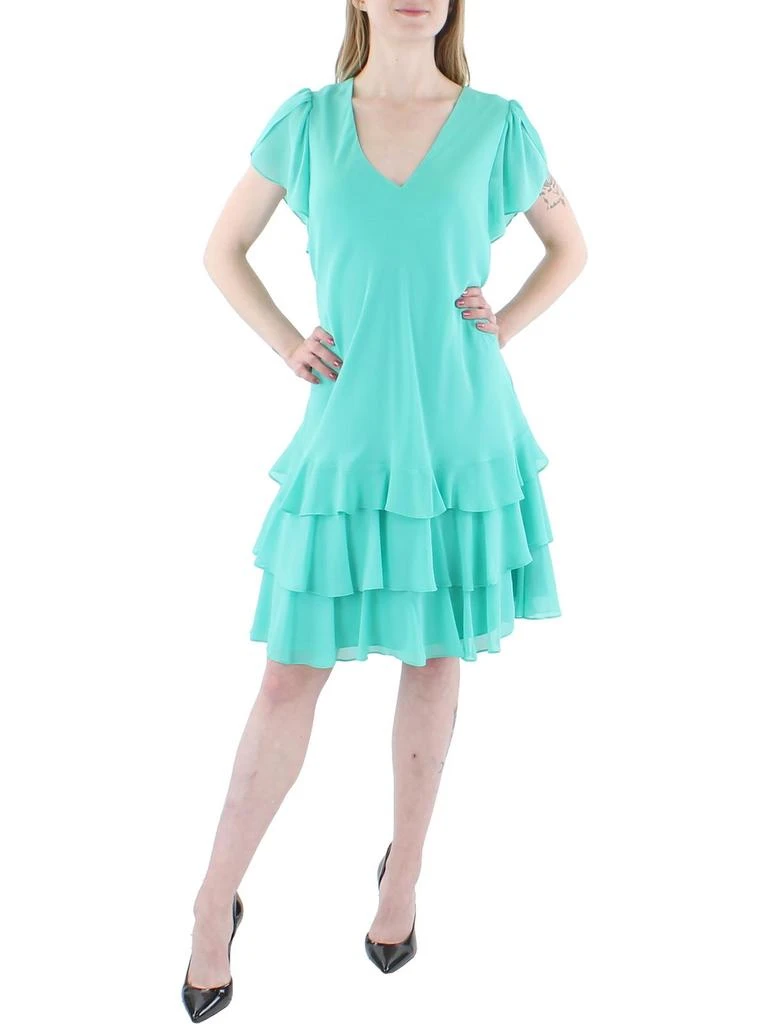 商品Ralph Lauren|Womens Georgette Drop Waist Shift Dress,价格¥887,第1张图片