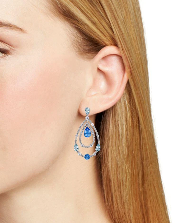 商品Nadri|Cannes Teardrop Earrings,价格¥376,第2张图片详细描述