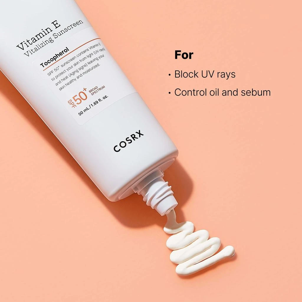 商品COSRX|COSRX Vitamin E Vitalizing Sunscreen SPF 50+ 50ml,价格¥209,第2张图片详细描述