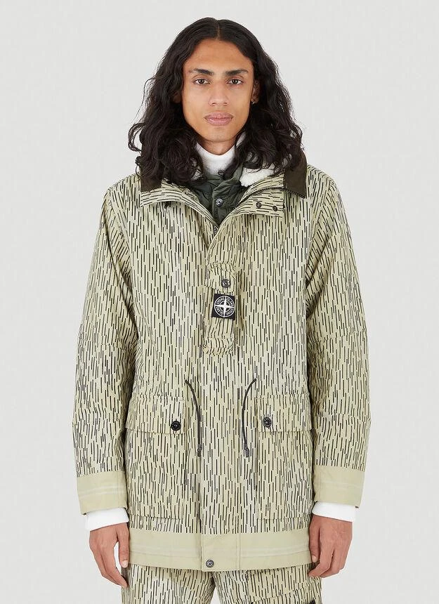 商品Stone Island|Rain Camo Reflective Parka in Beige,价格¥14300,第1张图片