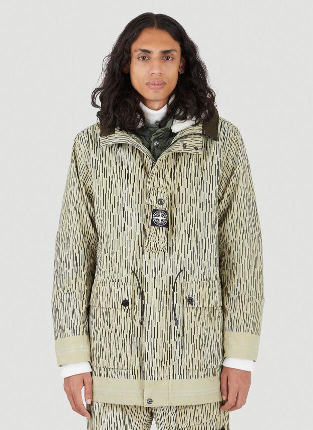 商品Stone Island|Rain Camo Reflective Parka in Beige,价格¥12328,第1张图片