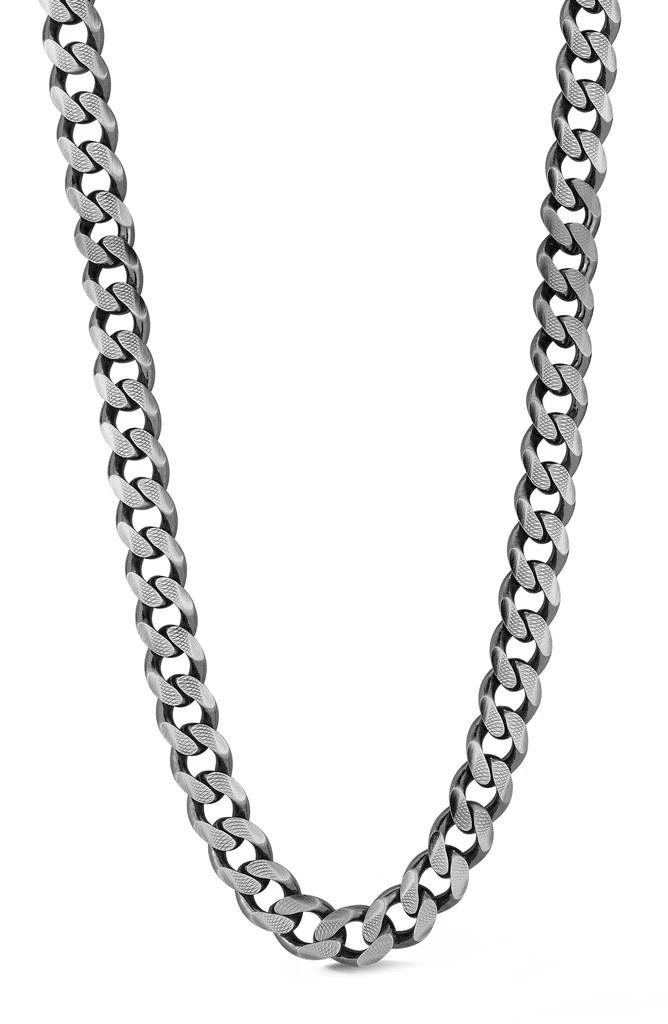 商品Yield of Men|Oxidized Sterling Silver Curb Link Chain Necklace,价格¥3731,第1张图片