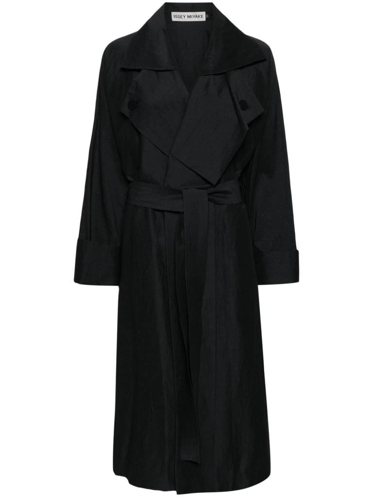 商品Issey Miyake|ISSEY MIYAKE - Linen Blend Belted Trench Coat,价格¥17695,第1张图片