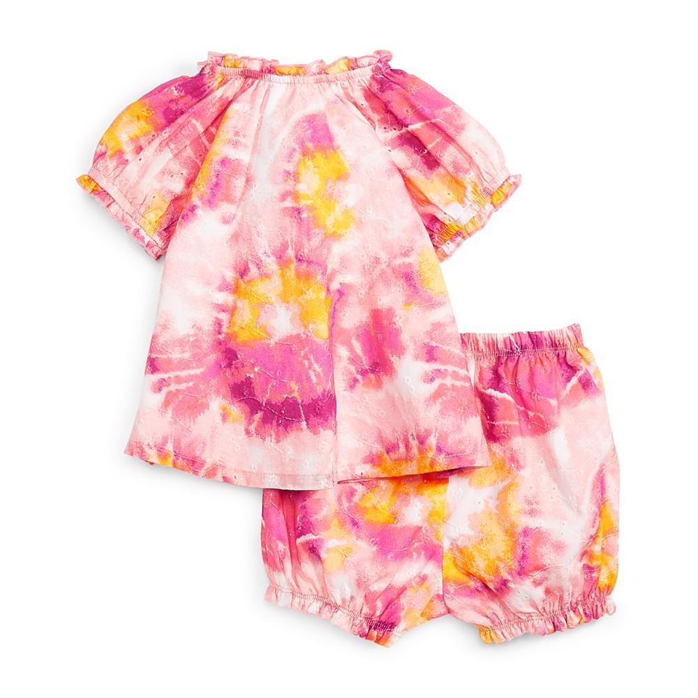 商品First Impressions|Baby Girls 2-Pc. Tie Dye Set, Created for Macy's,价格¥142,第4张图片详细描述