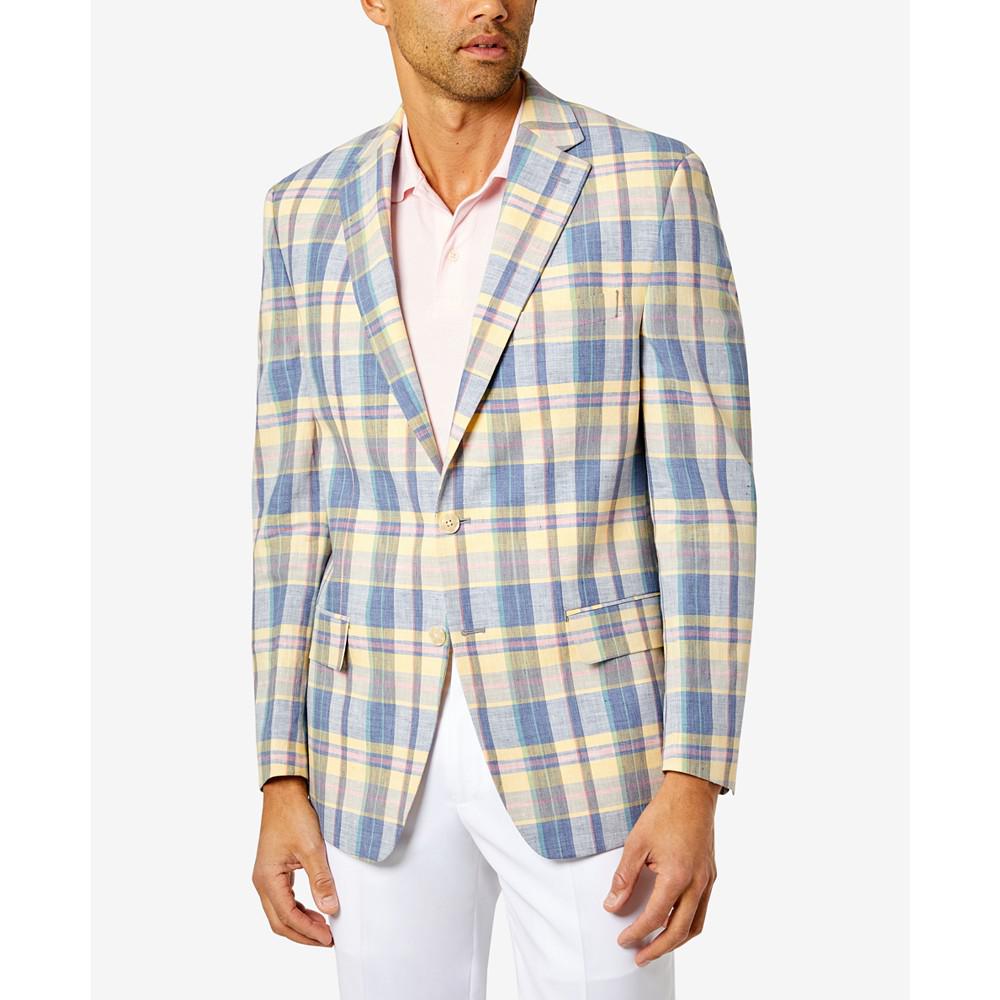Men's Classic-Fit Patterned Sport Coat, Created for Macy's商品第3张图片规格展示