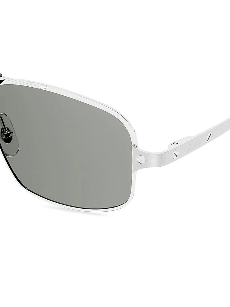商品Cartier|Santos 60MM Rectangular Sunglasses,价格¥10685,第2张图片详细描述