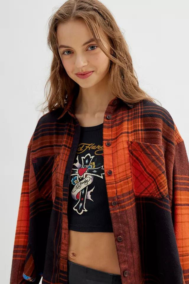 BDG Karl Slouchy Flannel Button-Down Shirt商品第1张图片规格展示