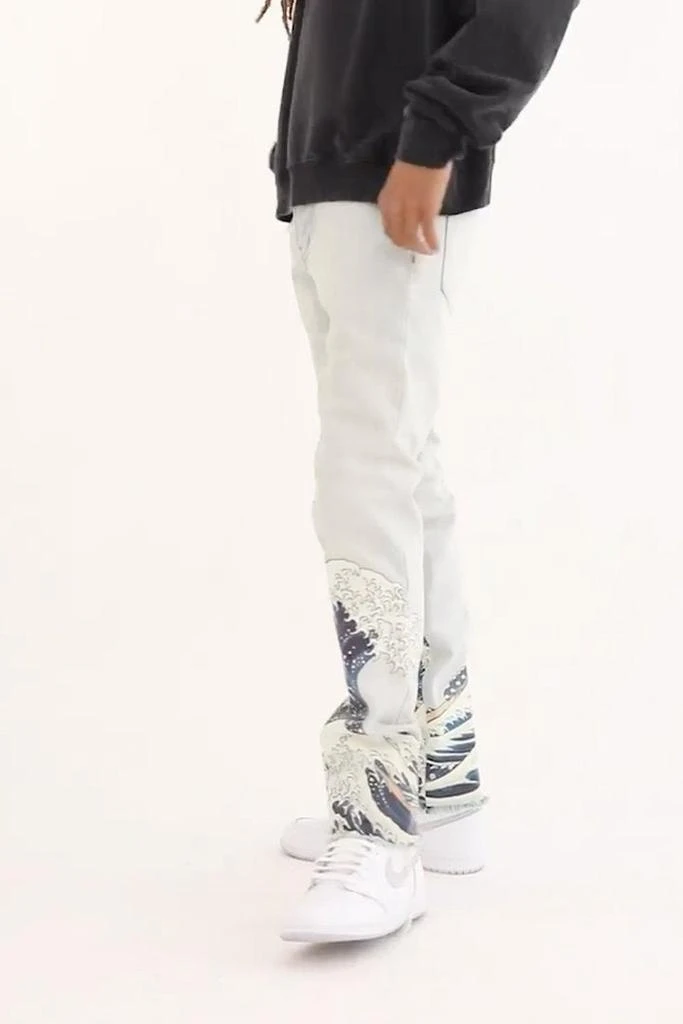 商品MNML|D233 Wave Straight Denim - Light Blue,价格¥483,第2张图片详细描述