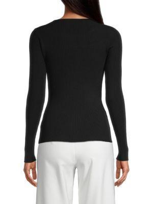 商品Tahari|Cut-Out Compact Knit Sweater,价格¥359,第4张图片详细描述