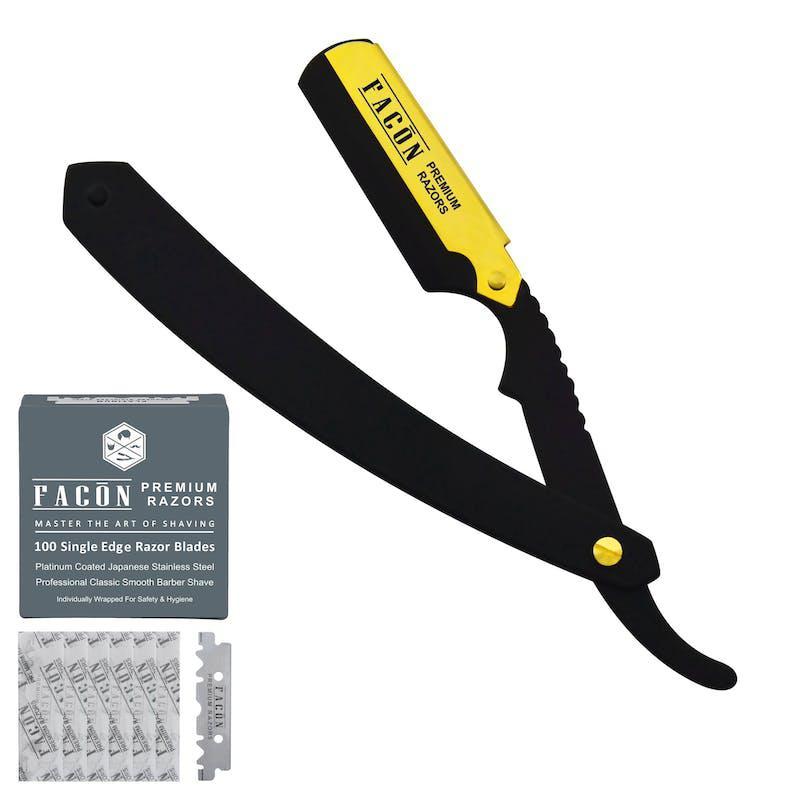 商品Facon Razors|Professional Premium Straight Edge Barber Razor 100 Blades,价格¥127,第1张图片